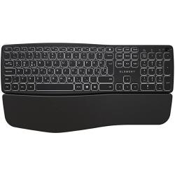 Tipkovnica ELEMENT ERGO S brezžična + Bluetooth, osvetljena, nizkoprofilna