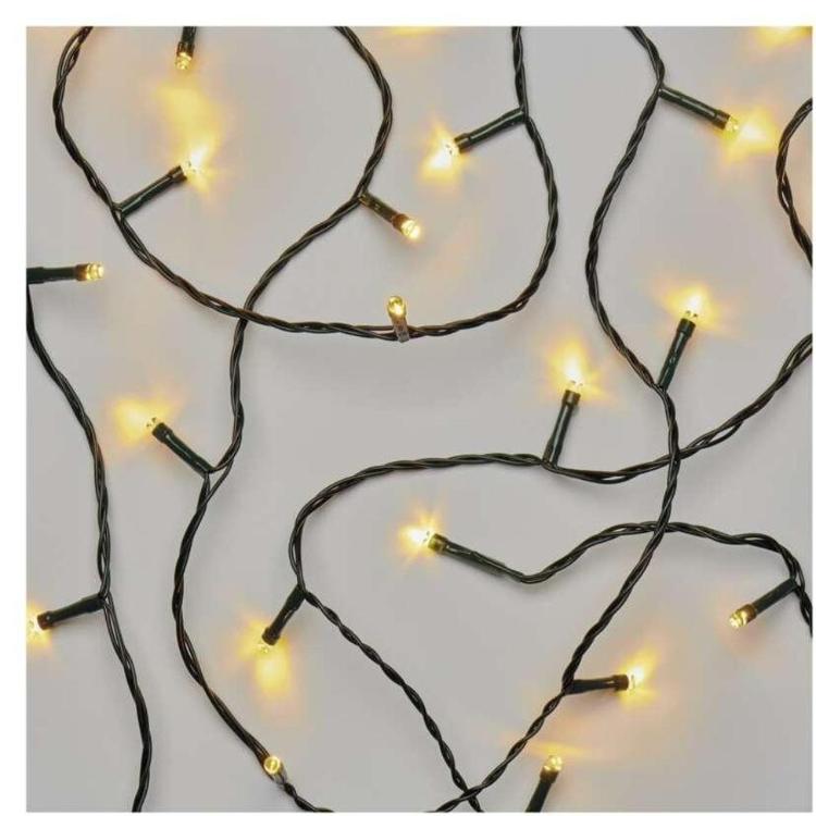 Božična veriga, LED, 8,4 m, 3x AA, zunanja in notranja, topla bela
