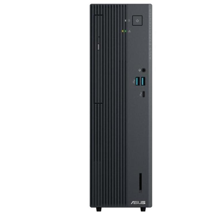 Namizni računalnik ASUS ExpertCenter v kompaktnem SFF ohišju z elegantnim črnim dizajnom, optičnim pogonom in sodobnimi priključki omogoča zanesljivo delovanje v poslovnem okolju.