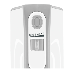 Gumb za nastavitev hitrosti na ročnem mešalniku z označenimi stopnjami