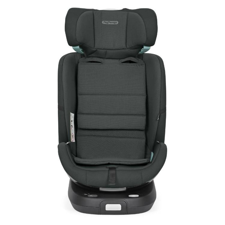 Otroški avtosedež brez naramnic z razširjenim naslonom za starejšega otroka, pogled spredaj