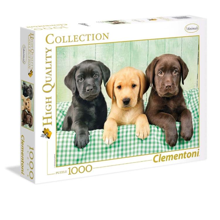 Sestavljanka Clementoni High Quality Collection- I Tre Labrador 39279, 1000 kosov