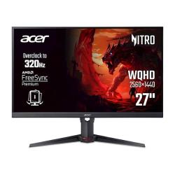 Acer gaming monitor 27 palcev z zaslonom WQHD 2560 × 1440 in motivom rdeče fantazijske pošasti.