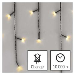 Božične ledene sveče Emos, LED, 10 m, zunanje in notranje, topla bela