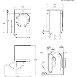 Pralno-sušilni stroj Electrolux EW8W4402QE, 11+7 kg, D