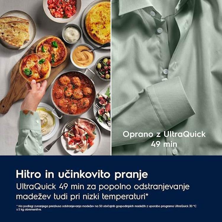 Pralno-sušilni stroj Electrolux EW8W4402QE, 11+7 kg, D