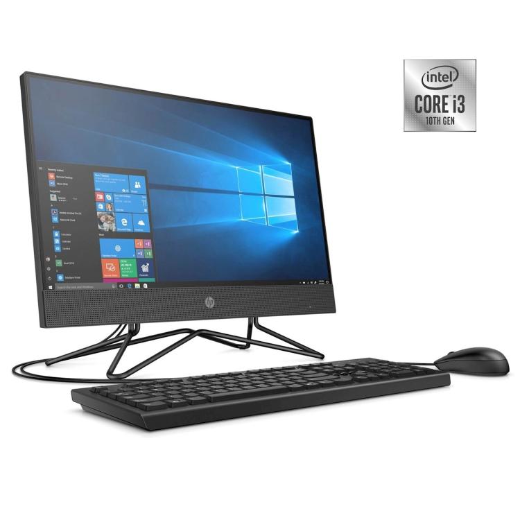 HP računalnik 200 G4 AiO i3-10110U/8GB/SSD 256GB/21,5''FHD IPS/črn/W10Pro