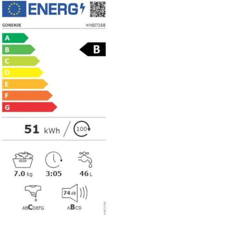 Pralni stroj Gorenje WNEI72SB-11