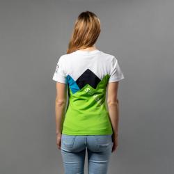 Ženska navijaška majica Peak SLW-31P, zeleno-bela, velikost L