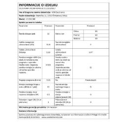 Pomivalni stroj VOX LC 12A15B E, 12 pogr., 6 programov, zaslon, 60 cm, bel