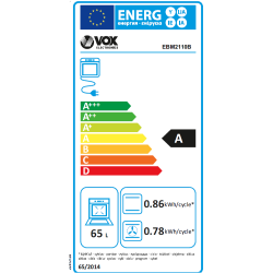 Vgradna pečica VOX EBM 2110 B, črna