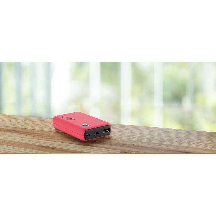Prenosna baterija CellularLine Essence, 10000 mAh, roza