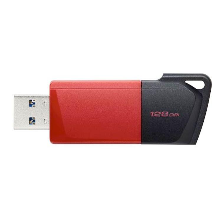 USB ključ Kingston 128GB DT, Exodia M, 3.2 Gen1, črno rdeč, drsni priključek