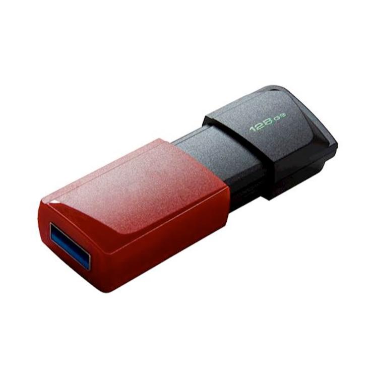 USB ključ Kingston 128GB DT, Exodia M, 3.2 Gen1, črno rdeč, drsni priključek