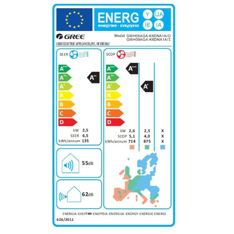 Klima Gree GWH09 Pular Eco, 2,5 KW_2