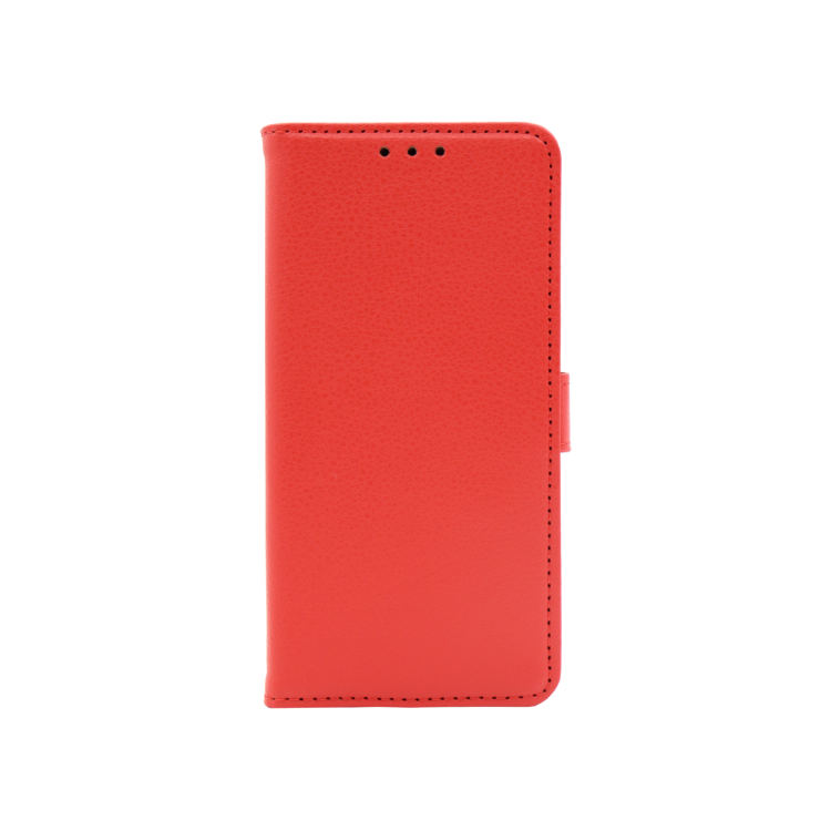 Rdeča preklopna torbica za Samsung Galaxy A57 5G z magnetnim zapiranjem nudi zanesljivo zaščito in eleganten videz