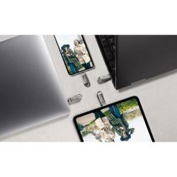 USB ključ SanDisk 512GB, USB-C, USB-A, Ultra Dual LUXE, 3.1, srebrn, kovinski