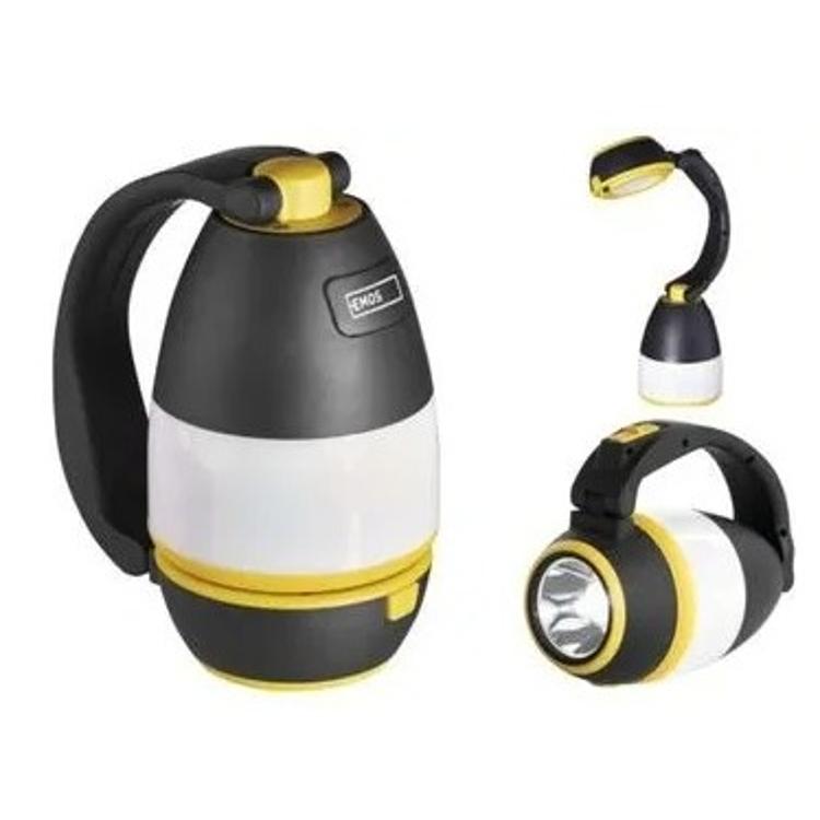 Svetilka za kampiranje Emos P4008 večnamenska LED 215 lm, 3×AA