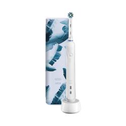 Električna zobna ščetka Oral-B Pro 1 750, Design Edition, bela + potovalni etui_1