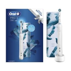 Električna zobna ščetka Oral-B Pro 1 750, Design Edition, bela + potovalni etui_2