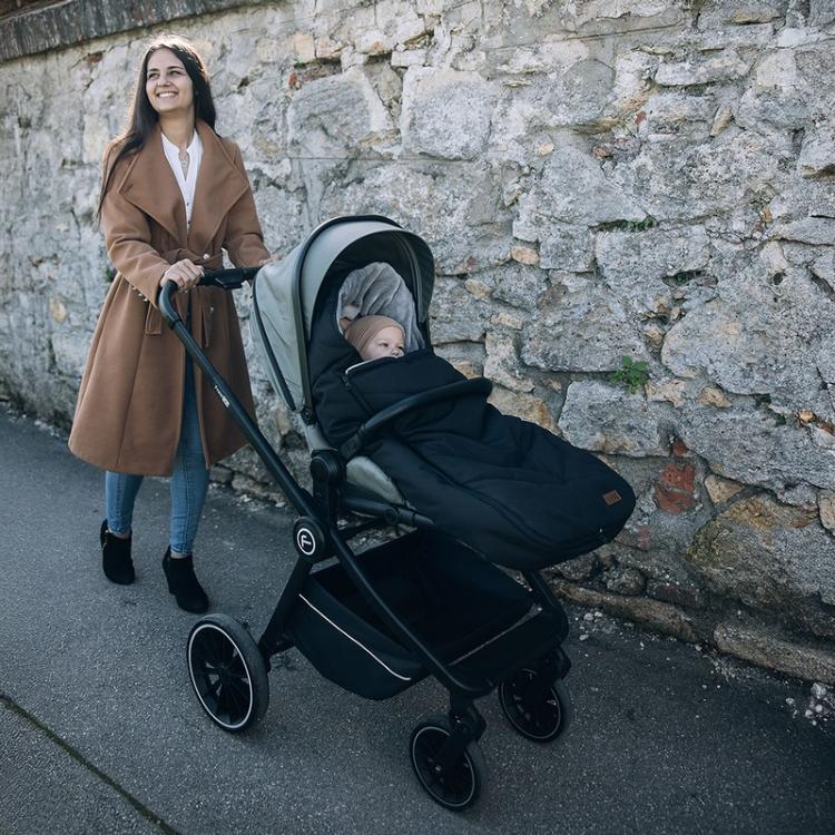 Zimska vreča za voziček FreeON Nivis, črna