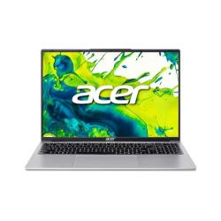 Sprednji pogled odprtega Acer prenosnika s tankimi robovi zaslona in vidno tipkovnico.