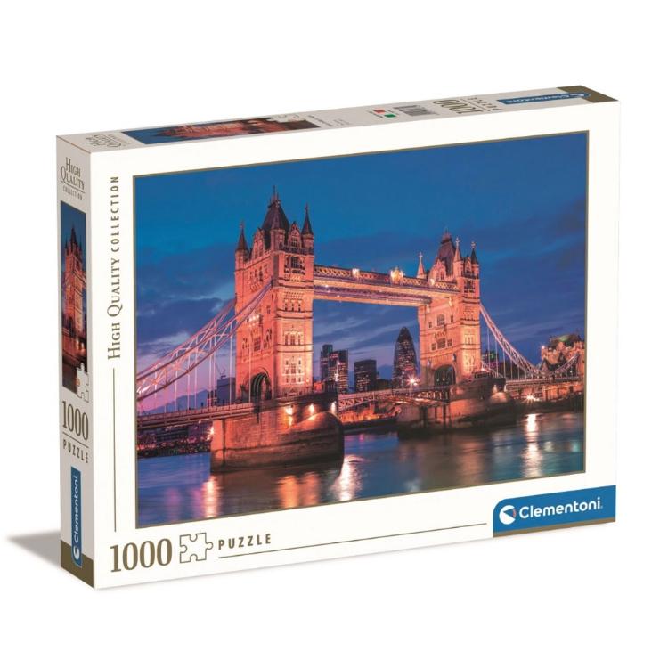 Sestavljanka Clementoni High Quality Collection- Tower Bridge at Night 39674, 1000 kosov