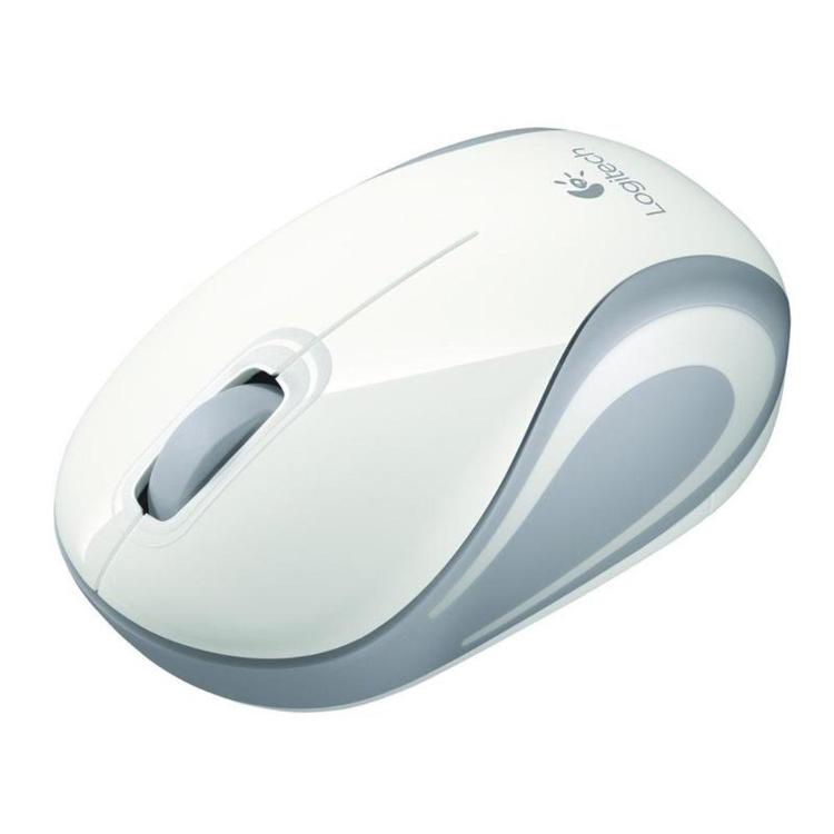 Brezžična miška Logitech M187, bela
