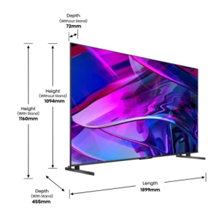 Televizor Hisense 85U7KQ 4K UltraHD, ULED, Smart TV, diagonala 217 cm