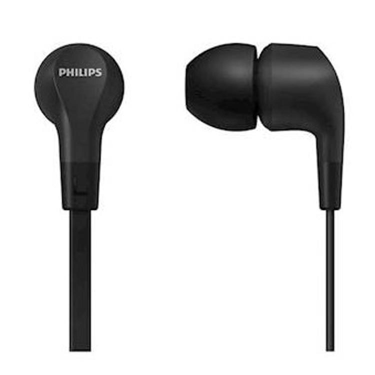 Žične ušesne slušalke Philips TAE1105BK, črne