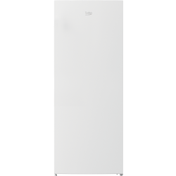 Beko hladilnik RSSA290M41WN v beli barvi z enojnimi vrati, minimalističnim dizajnom in prostorno prostostoječo zasnovo za shranjevanje živil.