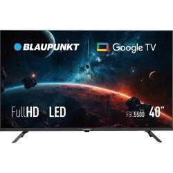 Blaupunkt 40" Full HD LED Google TV, sprednji pogled z oznakami Full HD, LED in modelom FGC5500.