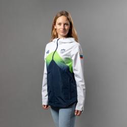 Ženska jakna s kapuco Peak ZFA4206, modro - bela, velikost XL