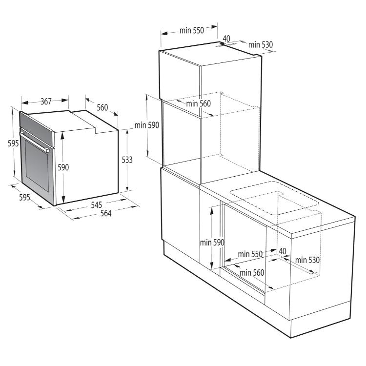 Vgradna pečica Gorenje BO6737E02X_4