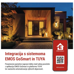 GoSmart video zvonec IP-21PoE; integracija z EMOS GoSmart in TUYA za avtomatizacijo pametnega doma.