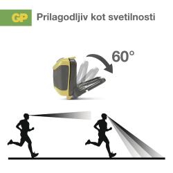 Naglavna LED svetilka GP Discovery CH46, 300 lm