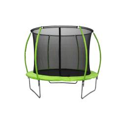 Trampolin LEGONI SPACE z zaščitno mrežo 366 cm, zelen