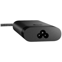 Zadnji del HP USB-C napajalnika z vhodom za priklop napajalnega kabla.