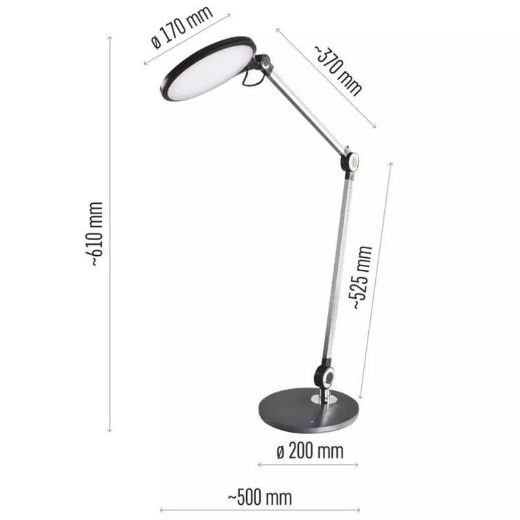 Namizna LED svetilka KAREN, črna_2