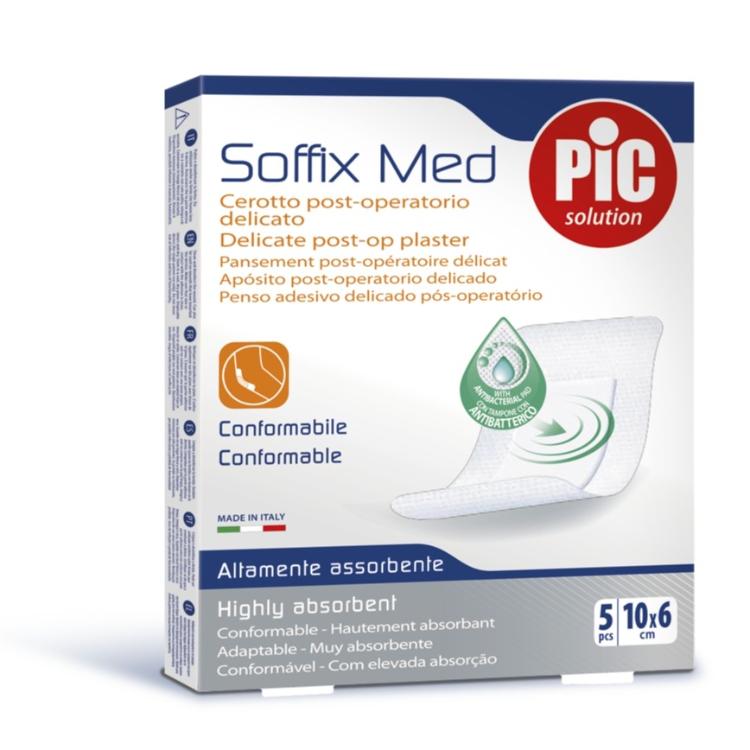 Antibakterijski pooperativni obliž PiC Soffix Med 10 x 6 cm 5x