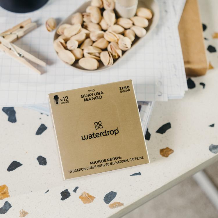 Hidracijske kocke Waterdrop Oro z 90 mg naravnega kofeina