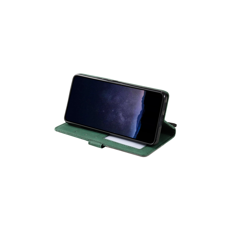 Preklopna torbica (WLGO-Lines) za Samsung Galaxy S24 Fe, zelen