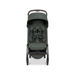 Sprednji pogled na Joolz Aer² voziček z oblazinjenim sedežem in 5‑točkovnim varnostnim pasom.