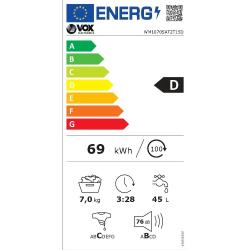 Pralni stroj VOX WM 1070-SAT2T15D 7 kg, D