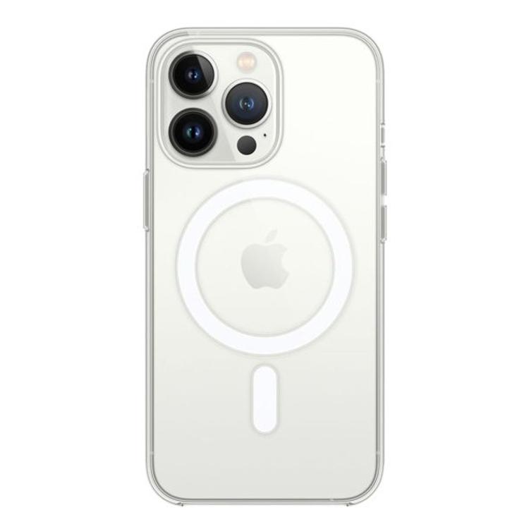 Gumiran magnetni ovitek (TPU Magnetic) za Apple iPhone 13 Pro, prozoren svetleč
