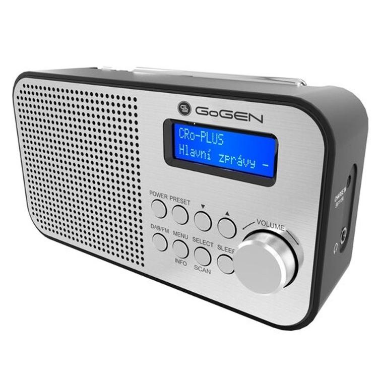 Gogen GOGDAB300N radio DAB+ DAB 300, srebrn 