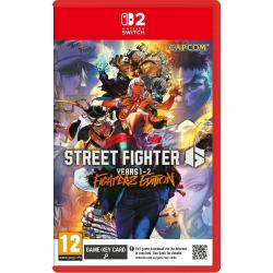 Igra Street Fighter 6 Years 1-2 Fighters Edition za Nintendo Switch 2 v fizični embalaži, z več borci iz igre na ilustrirani naslovnici in oznako PEGI 12.