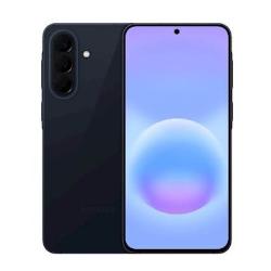 Sprednja in zadnja stran Samsung Galaxy v modri barvi, s trojno kamero in centrirano zaslonko.