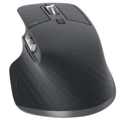 Logitech MX Master 3S z elektromagnetnim koleščkom MagSpeed, stranskim koleščkom za vodoravno drsenje in ergonomsko obliko za desničarje zagotavlja natančen nadzor ter učinkovito upravljanje dokumentov in preglednic.