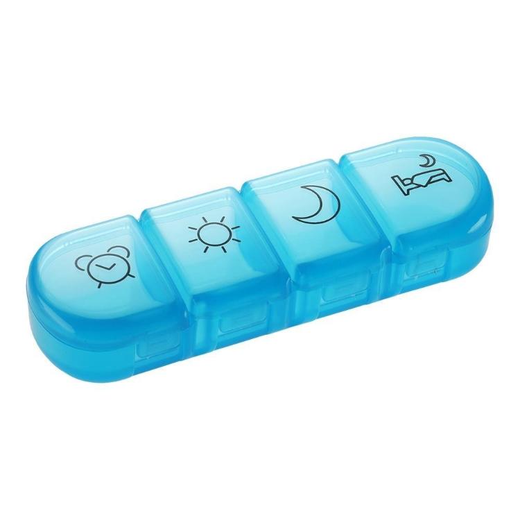 Dnevna posodica za tablete Mediblink Stela mini 4x/dan M020, modra